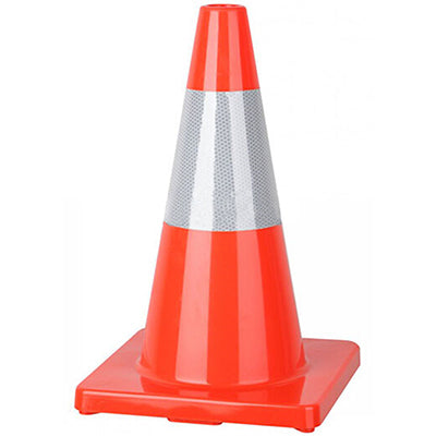 Vault Orange 450MM Hi Vis Traffic Cones With Reflective Band