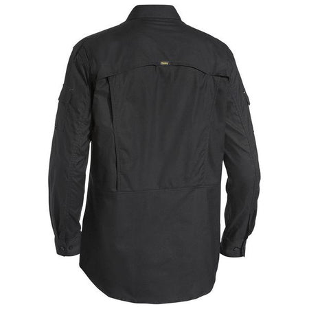 Bisley Mens X Airflow Ripstop Long Sleeve Work Shirt With Optional Roll Up Sleeve (BS6414) - Ace Workwear