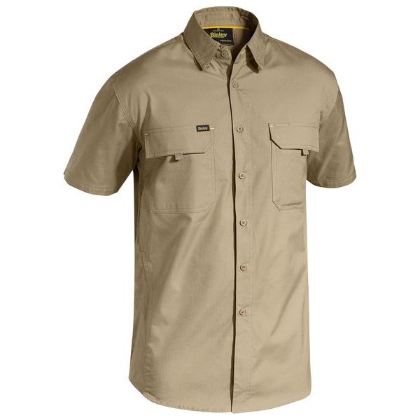 Bisley Mens X Airflow Ripstop Short Sleeve Shirt (BS1414) - Ace Workwear