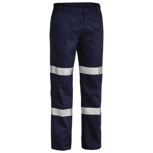 Bisley Taped Biomotion Cotton Drill Work Pants (BP6003T) - Ace Workwear