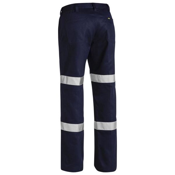 Bisley Taped Biomotion Cotton Drill Work Pants (BP6003T)