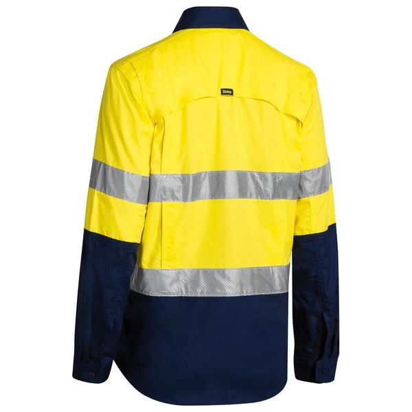 Bisley Womens Taped Hi Vis X Airflow Ripstop Shirt (BL6415T) - Ace Workwear