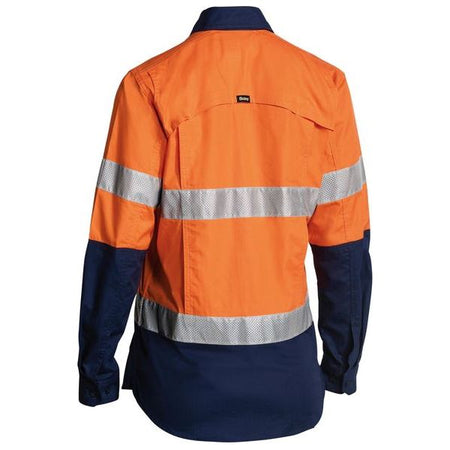 Bisley Womens Taped Hi Vis X Airflow Ripstop Shirt (BL6415T) - Ace Workwear