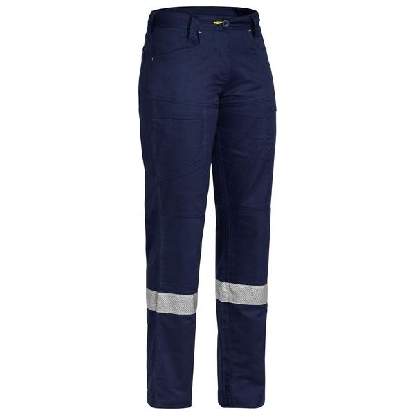 Bisley Womens Taped X Airflow Ripstop Vented Work Pant With Multi Purpose Pockets (BPL6474T) - Ace Workwear