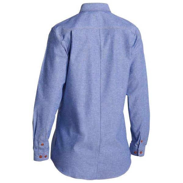 Bisley Ladies Chambray Long Sleeve Shirt (B76407L)