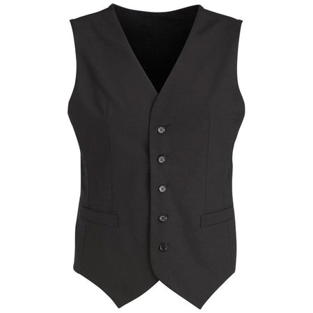 Biz Corporates Mens Peaked Vest With Knitted Back (94011) Corporate Dresses & Jackets, signprice Biz Corporates - Ace Workwear