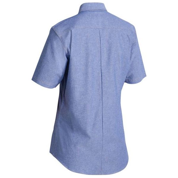 Bisley Womens Chambray Short Sleeve Shirt (B71407L) - Ace Workwear