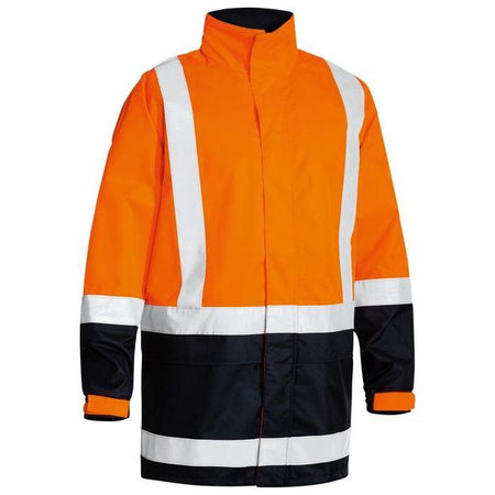 Bisley Taped Two Tone Hi Vis Water Resistant Shell Jacket (BJ6966T) - Ace Workwear