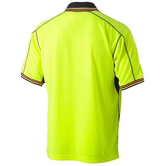 Bisley Two Tone Polyester Mesh Short Sleeve Polo Shirt (BK1219) - Ace Workwear