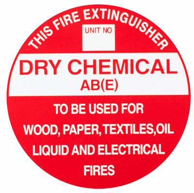 ABE - Extinguisher Identification Sign (193mm x 193mm) - (Pack of 10) Fire Safety Sign, signprice FFA - Ace Workwear