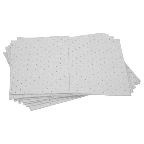 PRATT White Oil & Fuel Only Absorbent Pad - 300gsm - 10 Packs Of 10 Pads (APW300) Absorbent Pads Refills Pratt - Ace Workwear