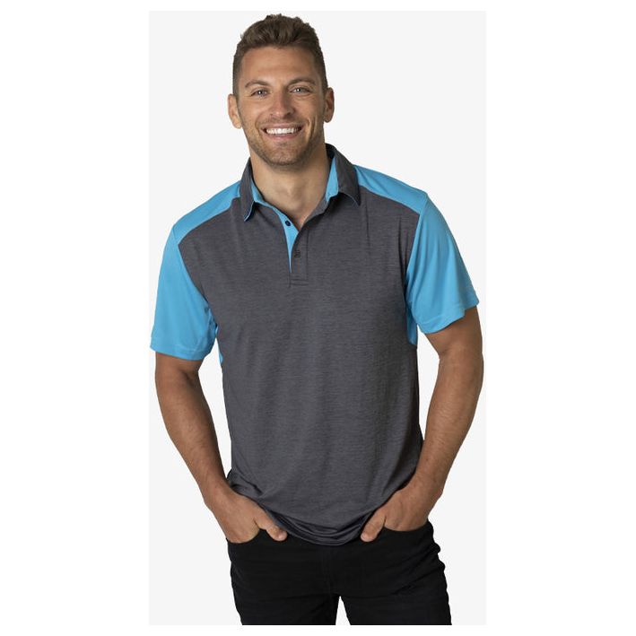 Beseen Mens Shoulder Panel Polo (BKP401) Polos with Designs, signprice Beseen - Ace Workwear