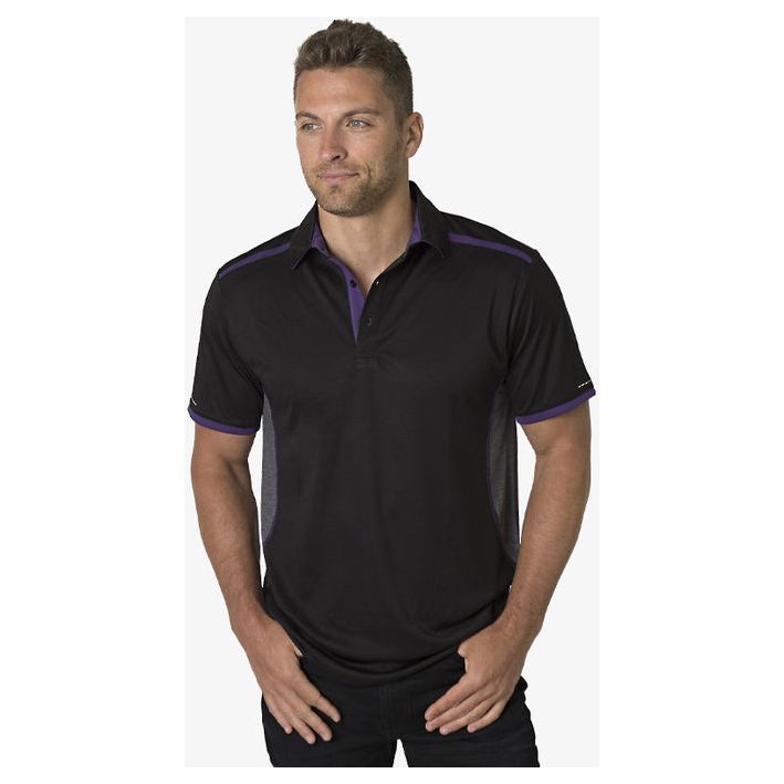 Beseen Mens Contrasting Shoulder Polo (BKP500) Polos with Designs, signprice Beseen - Ace Workwear