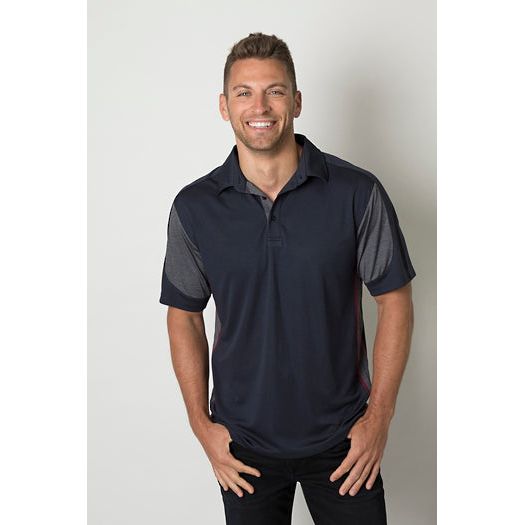 Beseen Mens Contrast Side Panels Polo (BKP800) Polos with Designs, signprice Beseen - Ace Workwear