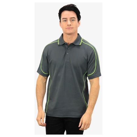 Beseen Mens Contrasting Piping Polo (BSP09) Polos with Designs, signprice Beseen - Ace Workwear