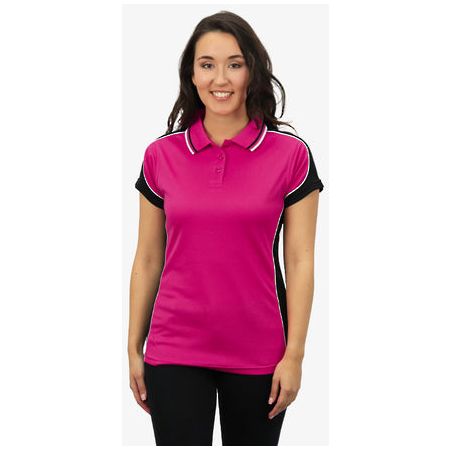 Beseen Ladies Contrast Polo (BSP15L) Polos with Designs, signprice Beseen - Ace Workwear