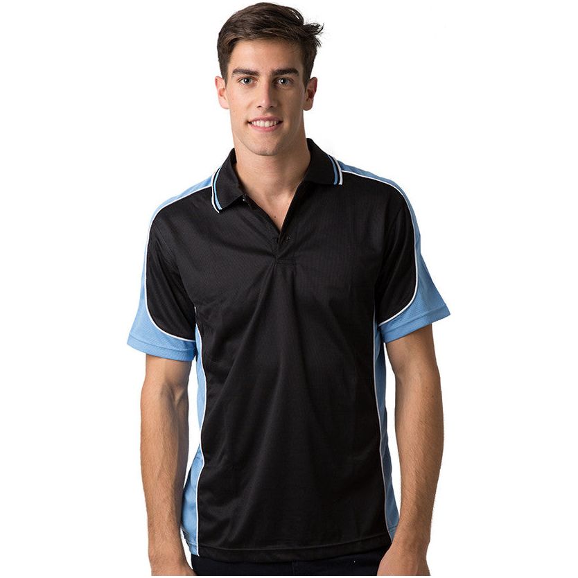 Beseen Mens Contrast Polo (BSP15) Polos with Designs, signprice Beseen - Ace Workwear