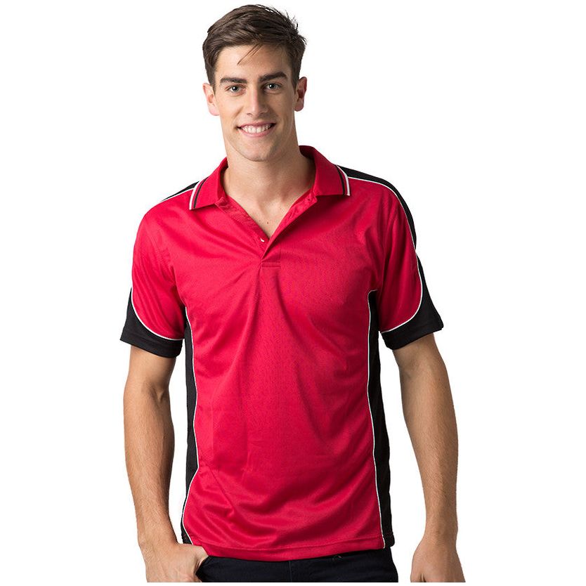 Beseen Mens Contrast Polo (BSP15) Polos with Designs, signprice Beseen - Ace Workwear