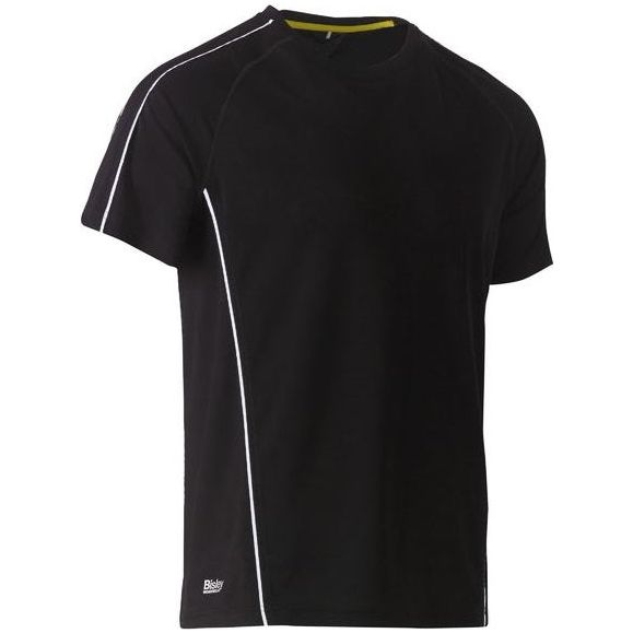 Bisley Cool Mesh Tee With Reflective Piping (BK1426) - Ace Workwear