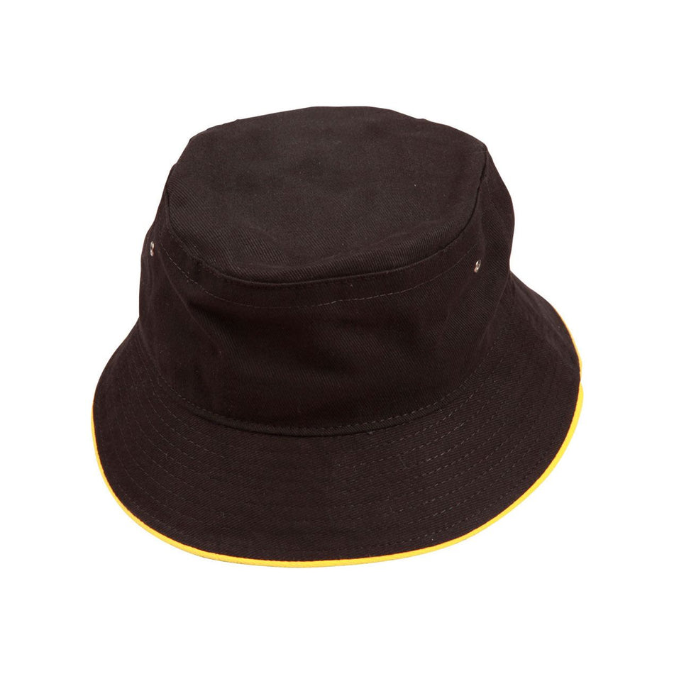 Soft Washed With Contrast Sandwich - Pack of 25 Bucket Hat, signprice Winning Spirit - Ace Workwear