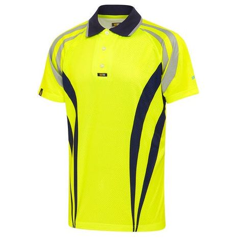 Visitec Hi Vis Charger AIRWEAR Polo Shirt Short Sleeve (CVPAS) - Ace Workwear (10477872269)