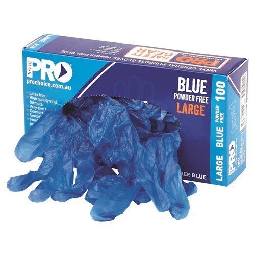 Pro Choice Disposable Vinyl Powder Free Gloves - Carton (10 Boxes - 100pcs Per Box) (DVPF) Disposable Gloves ProChoice - Ace Workwear