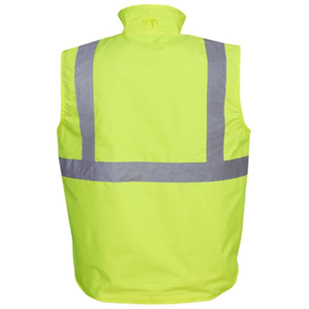 Hi Vis Day/Night Reversible Vest (J82) Hi Vis Winter Vest Blue Whale - Ace Workwear