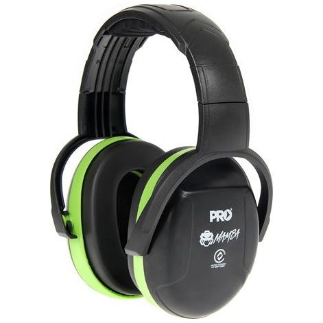 Prochoice Mamba Slimline Pro-Series Earmuffs - Adjustable Headband (EMMAMS) Earmuffs ProChoice - Ace Workwear