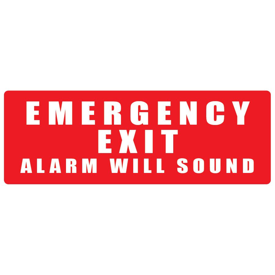 Emergency Exit - Alarm will sound (Pack of 10) Fire Safety Sign, signprice FFA - Ace Workwear