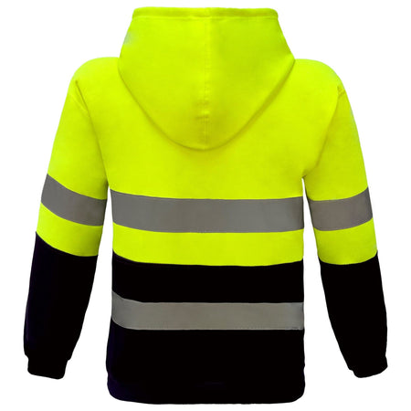 Hi Vis Day And Night Hoodie with Reflective Tape (F97) Hi Vis Hoodies Blue Whale - Ace Workwear