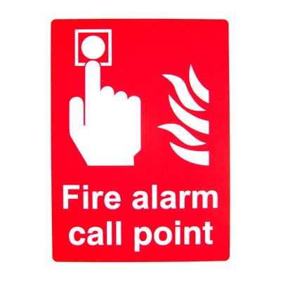 Fire Alarm Call Point Sign 150mm x 200mm - (Pack of 10) Fire Safety Sign, signprice FFA - Ace Workwear