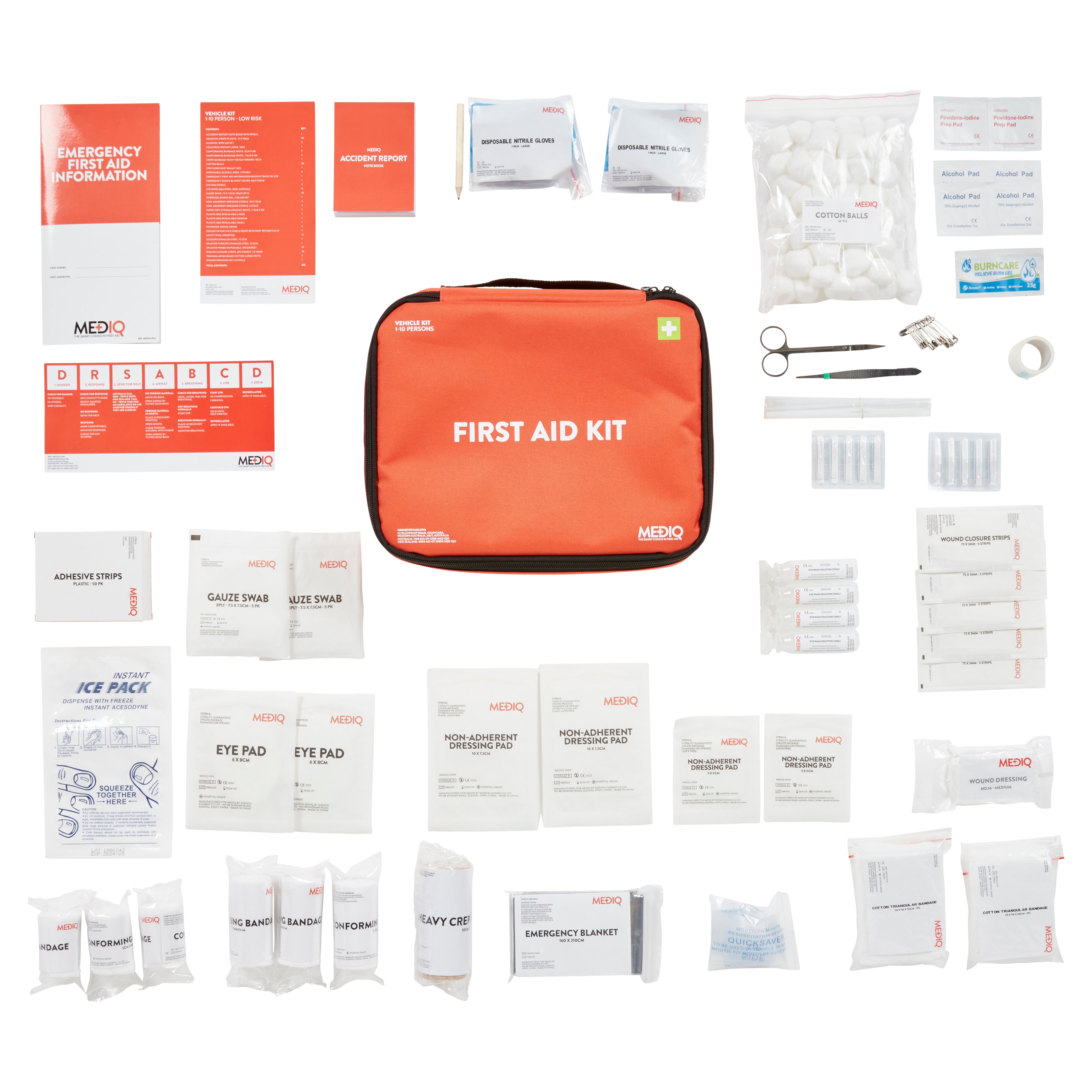 MEDIQ Essential Vehicle First Aid Kit (FAEVS) Motorist Kits MEDIQ - Ace Workwear