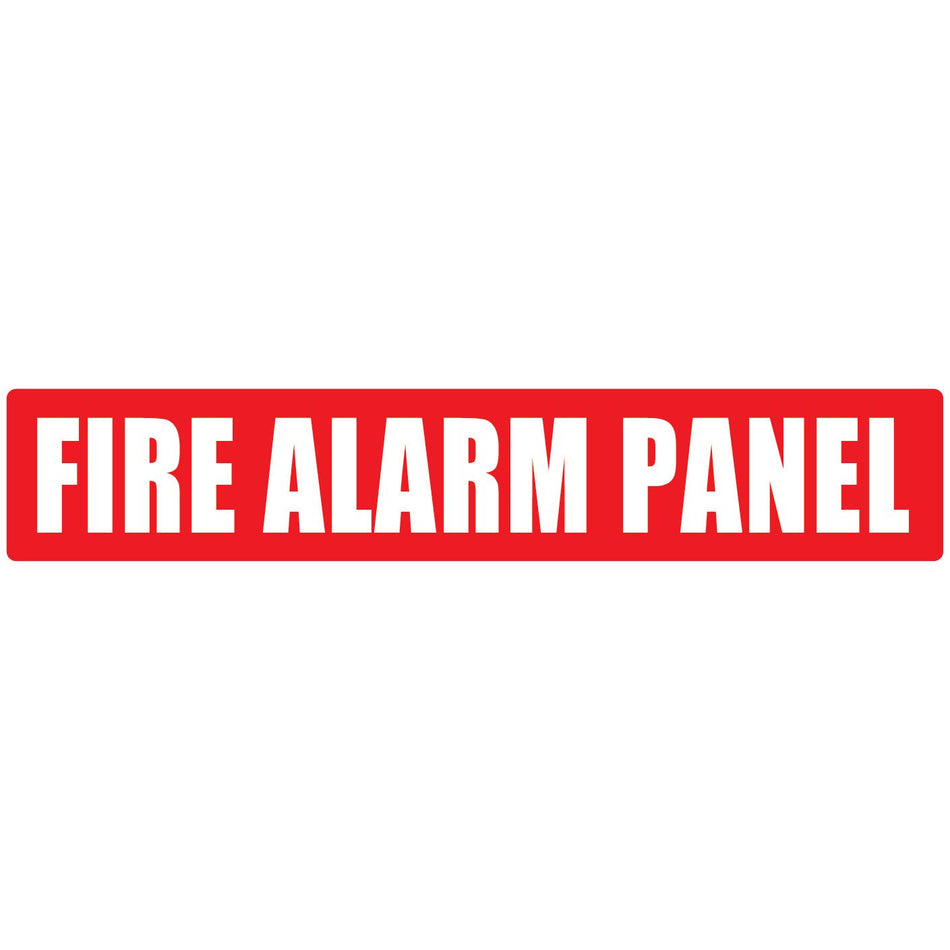 Fire Alarm Panel Red Strip 500mm x 100mm (Pack of 10) Fire Safety Sign, signprice FFA - Ace Workwear