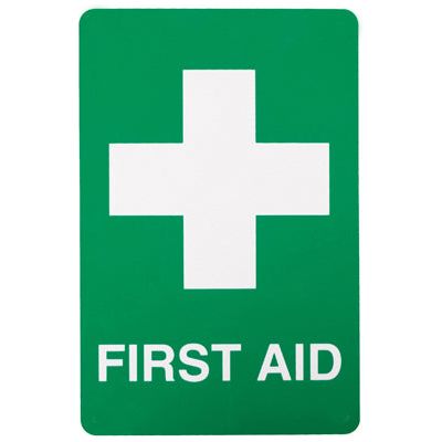 First Aid Location Sign (Self Adhesive) 150mm x 225mm - (Pack of 10) Fire Safety Sign, signprice FFA - Ace Workwear