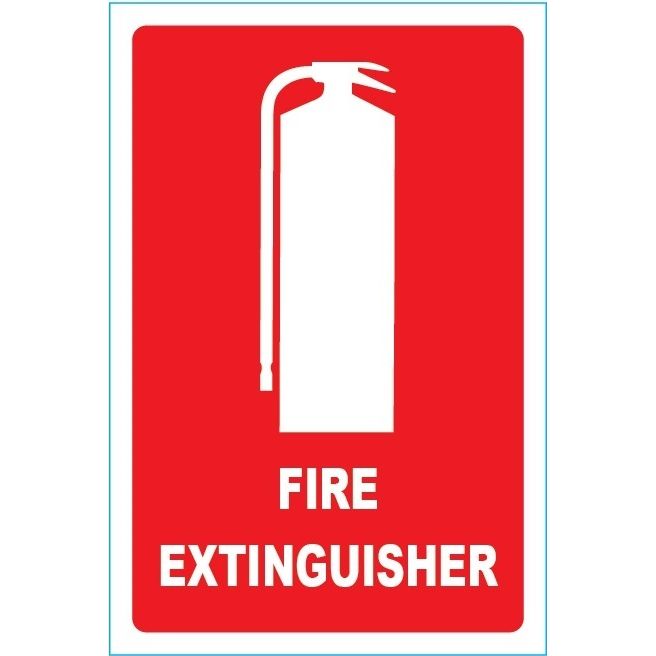 Fire Extinguisher Location Sign - Reflective 155mm x 230mm - (Pack of 5) Fire Safety Sign, signprice FFA - Ace Workwear