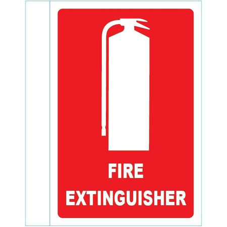 Fire Extinguisher Angled Location Sign (Metal) 155mm x 230mm - (Pack of 5) Fire Safety Sign, signprice FFA - Ace Workwear