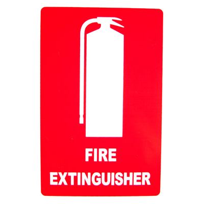 Fire Extinguisher Location Sign - (Metal) 155mm x 230mm - (Pack of 5) Fire Safety Sign, signprice FFA - Ace Workwear