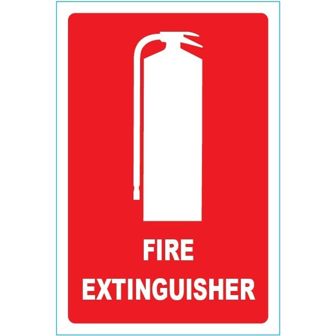 Fire Extinguisher Small Location Sign (Self Adhesive) 155mm x 230mm - (Pack of 10) Fire Safety Sign, signprice FFA - Ace Workwear