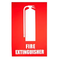 Fire Extinguisher Location Sign (Small) 150mm x 225mm - (Pack of 10) Fire Safety Sign, signprice FFA - Ace Workwear