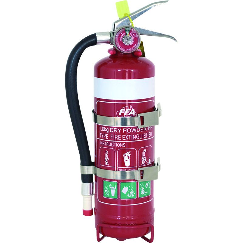 1.0 kg ABE Dry Chemical Powder Extinguisher with Hose (High Performance) ABE Fire Extinguishers, signprice FFA - Ace Workwear