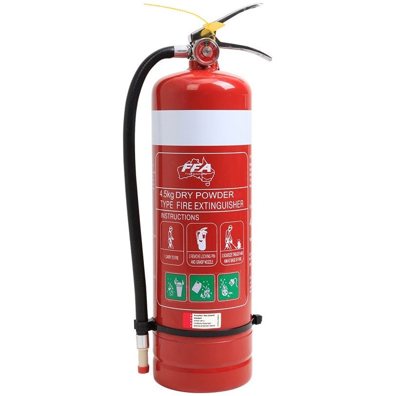 4.5 kg ABE Dry Chemical Powder Extinguisher with Wall Bracket ABE Fire Extinguishers, signprice FFA - Ace Workwear