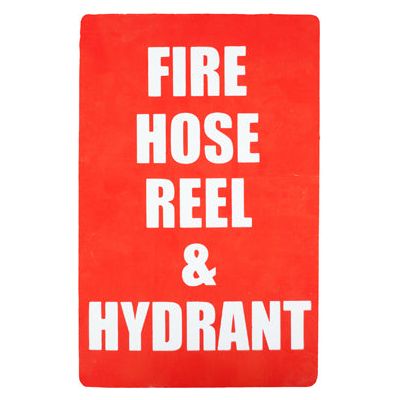 Fire Hose Reel & Hydrant Location Sign (Medium) 215mm x 320mm - (Pack of 10) Fire Safety Sign, signprice FFA - Ace Workwear