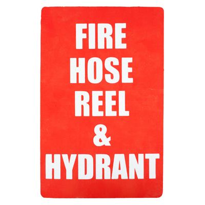 Fire Hose Reel & Hydrant Location Sign (Small) 155mm x 230mm - (Pack of 10) Fire Safety Sign, signprice FFA - Ace Workwear