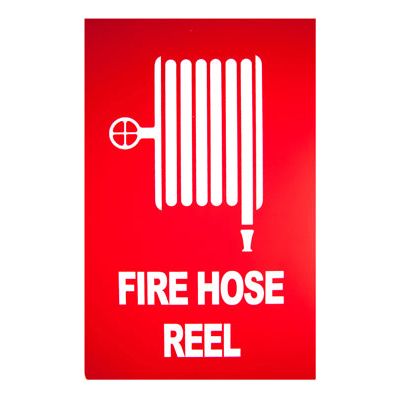 Fire Hose Reel Sign (Large) 300mm x 450mm - (Pack of 10) Fire Safety Sign, signprice FFA - Ace Workwear