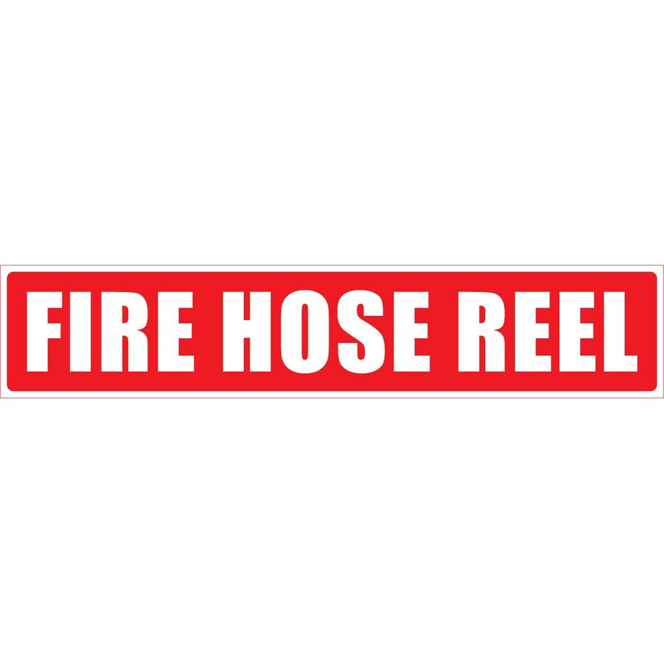 Fire Hose Reel Sticker Strip 500mm x 100mm - (Pack of 10) Fire Safety Sign, signprice FFA - Ace Workwear