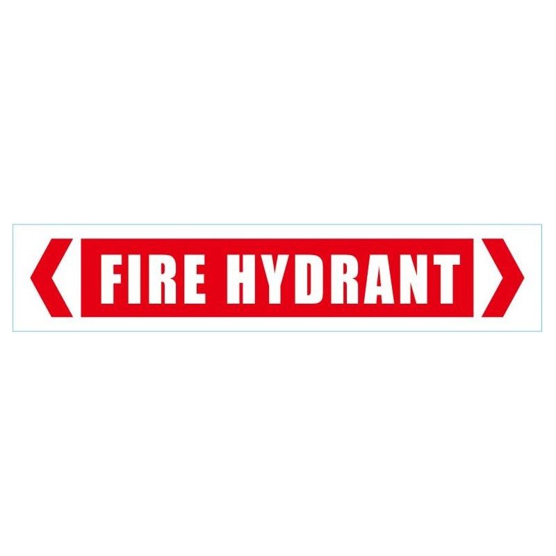 Fire Hydrant Sign with Sticker 370mm x 75mm - (Pack of 10) Fire Safety Sign, signprice FFA - Ace Workwear