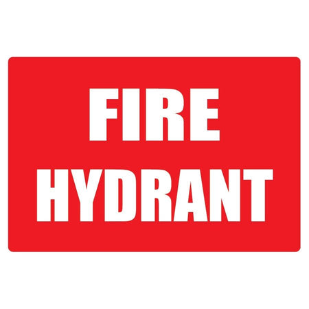 Fire Hydrant Location Sign 215mm x 310mm - (Pack of 10) Fire Safety Sign, signprice FFA - Ace Workwear