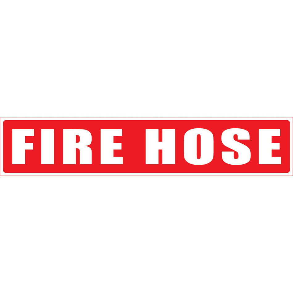 Fire Hose Sticker Strip 500mm x 100mm - (Pack of 10) Fire Safety Sign, signprice FFA - Ace Workwear