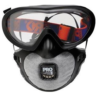 Pro Choice Safety Gear Filterspec Pro Goggle / Mask Combo P2+Valve+Carbon (FSPG) Disposable Respiratory Mask ProChoice - Ace Workwear