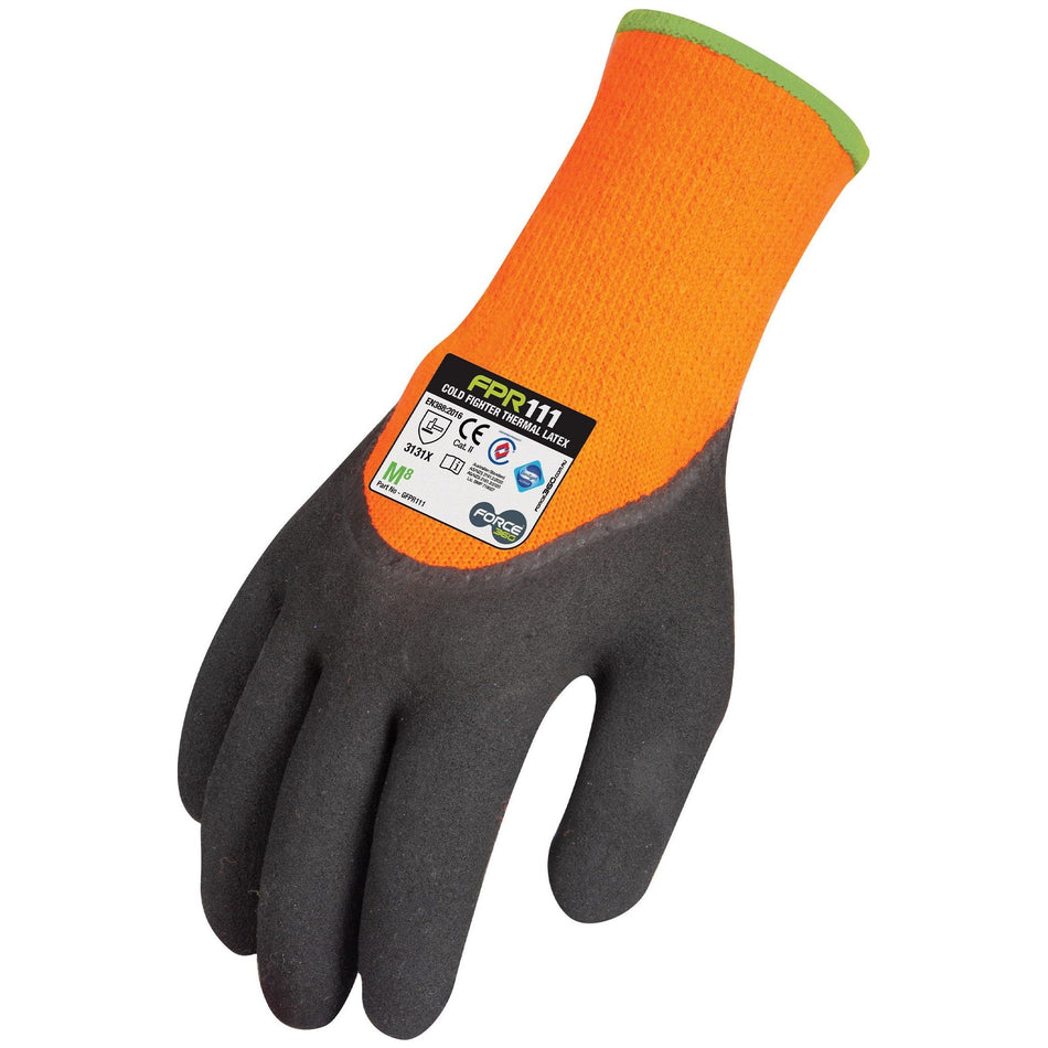 Force 360 Cold Fighter Thermal Latex Synthetic Gloves (Carton of 72) (GFPR111) Synthetic Dipped Gloves Force 360 - Ace Workwear